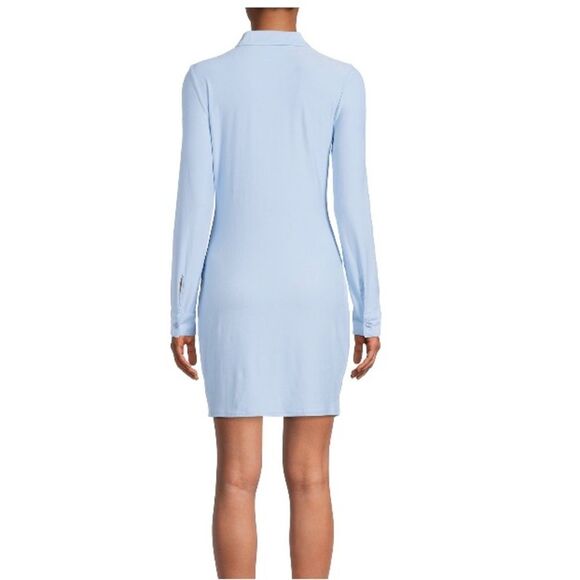 NWT No Boundaries Junior’s Light Blue Ruched Front Button Dress Size XL - Picture 3 of 8